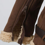 Men's Suede-Style Faux Fur Thick Jacket