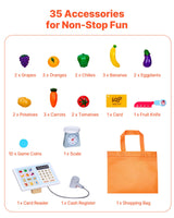 Kids Grocery Store Playset with Cash Register – product image 4