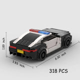 318-Piece Police Car Building Block Set – product image 6