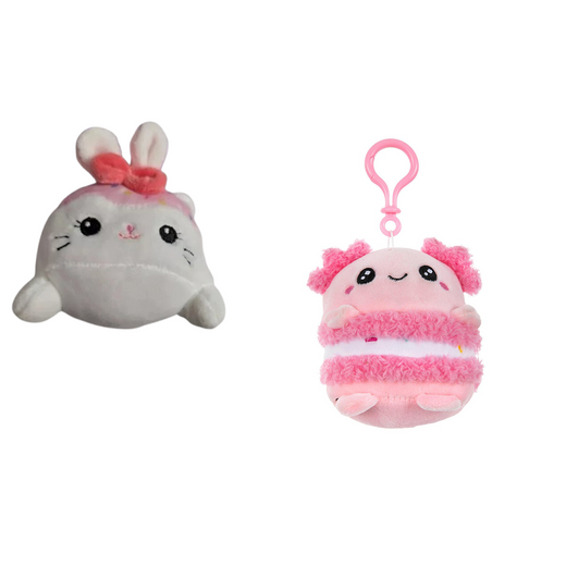 Cute Plush Toy Collection with Backpack Clips and Keychains – Adorable Collectible Plush Toys