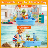 3-in-1 Kids Play Sink & Water Table with Fishing Game – product image 10