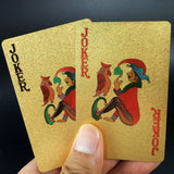 Gold-Tone Plastic Playing Cards – product image 4