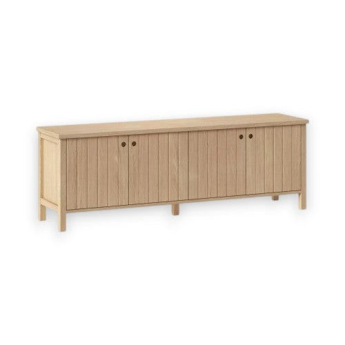 Livingstone Planked TV Stand for TVs up to 69" Natural - Threshold