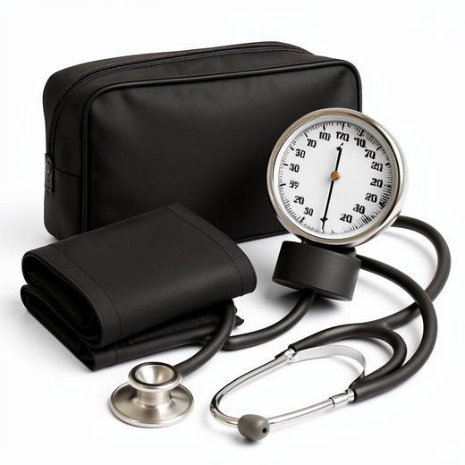 ADC Pro's Combo II SR Adult Pocket Aneroid/Scope Kit with Prosphyg 768 Blood Pressure Sphygmomanometer and Adscope Sprague 641 Stethoscope with Nylon Carrying Case, Black