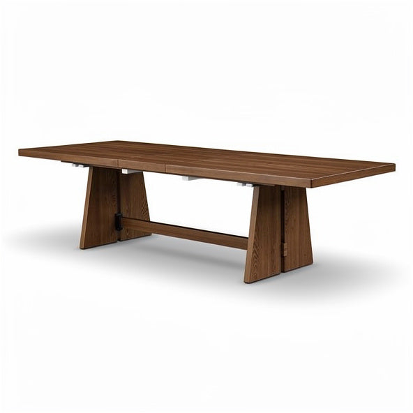 KAYDE 92-110" Extendable Dining Table – Modern Solid Wood, Adjustable Length, Family & Entertaining Table