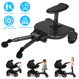 2-in-1 Stroller Ride-Along Board with Detachable Seat – product image 2