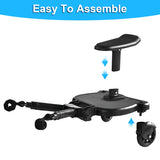 2-in-1 Stroller Ride-Along Board with Detachable Seat – product image 9