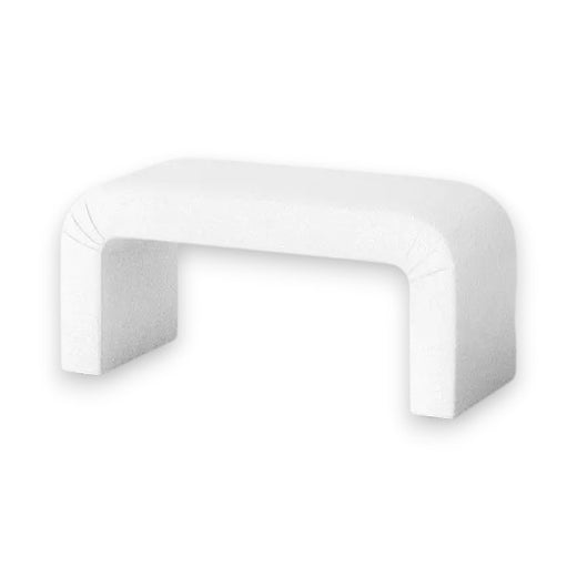 Cicely Waterfall Bench Cream Boucle - Threshold: Padded, No Assembly, Bedroom Furniture