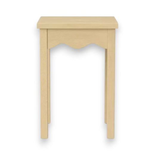 Wavy Accent Table Natural – Room Essentials Curved Side Table, Modern Small Space Furniture, Living Room End Table