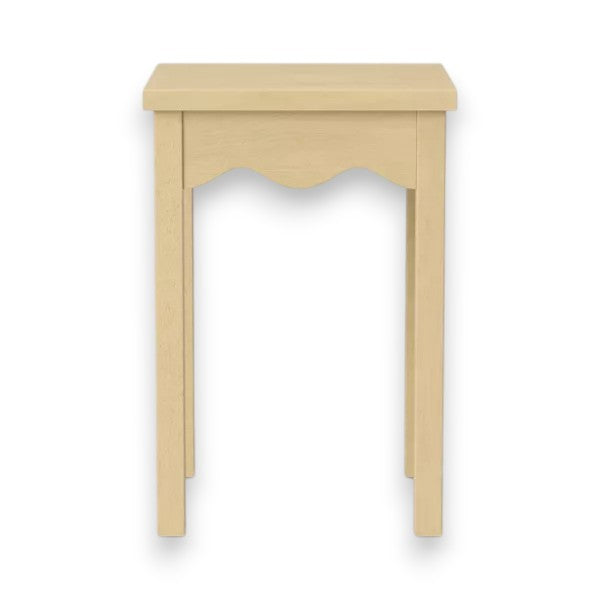Wavy Accent Table Natural – Room Essentials Curved Side Table, Modern Small Space Furniture, Living Room End Table