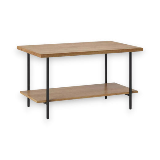 Wood and Metal Dorm Coffee Table Natural - Room Essentials: Sleek, Modern Living Room Furniture