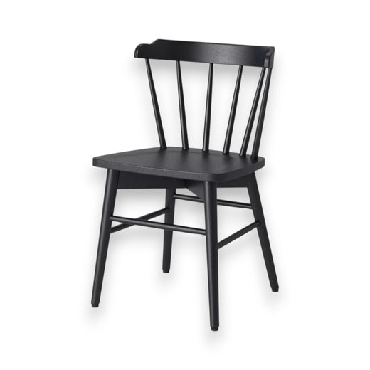 Wooden Barrel Dining Chair Black – Threshold Curved Back Dining Chair, No Assembly Required, Modern Kitchen & Dining Seating