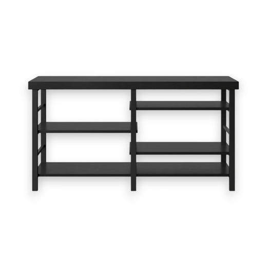Adjustable Storage Dorm TV Stand for TVs up to 50" Black Wood Grain Finish - Room Essentials