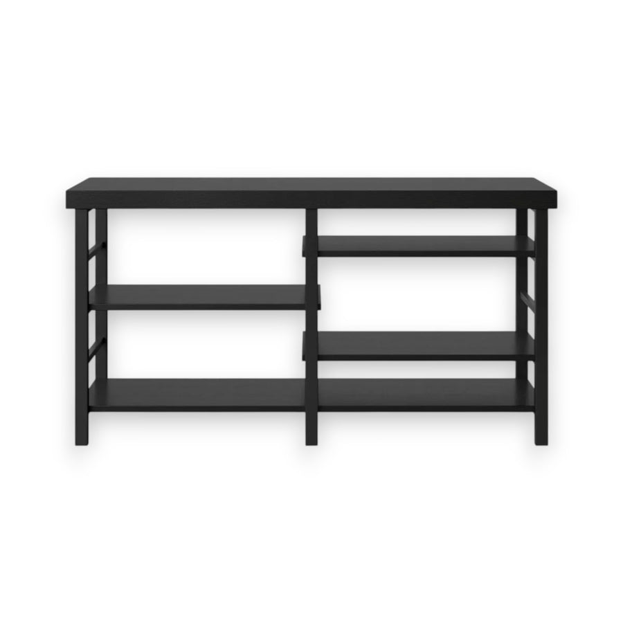 Adjustable Storage Dorm TV Stand for TVs up to 50" Black Wood Grain Finish - Room Essentials