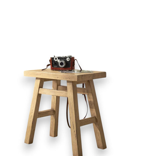 Thatcher Wood Stool Natural - Threshold designed with Studio McGee
