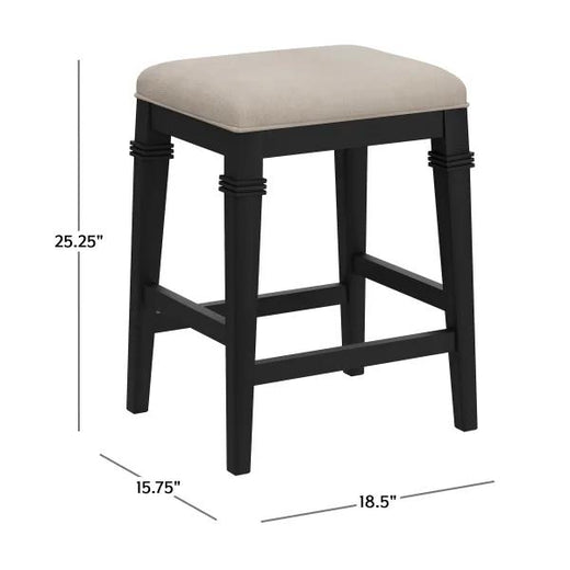 Naylor Counter Stool – Swivel Bar Chair with Upholstered Seat