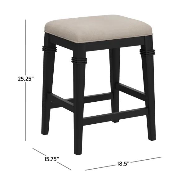 Naylor Counter Stool – Swivel Bar Chair with Upholstered Seat