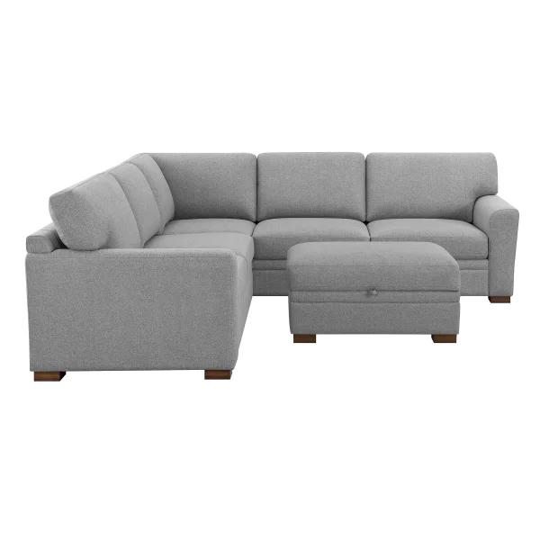 Langdon Fabric Sectional – L-Shaped Modular Sofa with Hidden Storage & Plush Seating