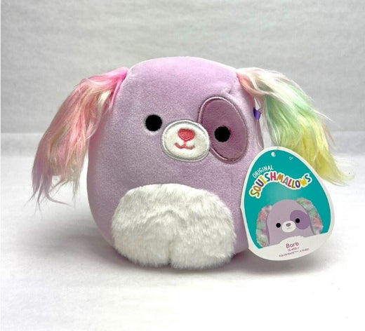 Squishmallow 13" Barb Puppy Dog Rainbow3 – Soft Plush Toy for Kids & Collectors