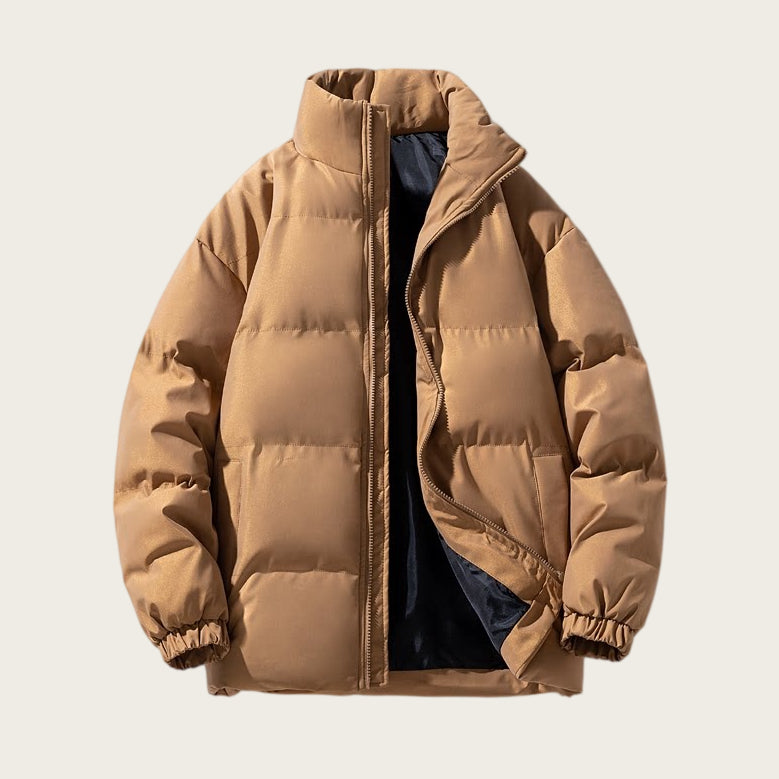 Men's Stand-Collar Padded Winter Jacket