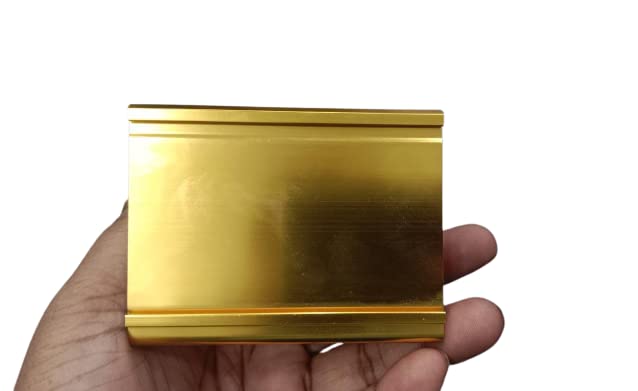 Premium Brushed Gold Wall-Mount Sign Holder – Elegant Metal Nameplate Frame for Doors and Offices
