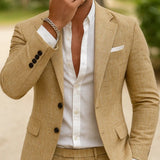 Men's Two-Button Casual Blazer