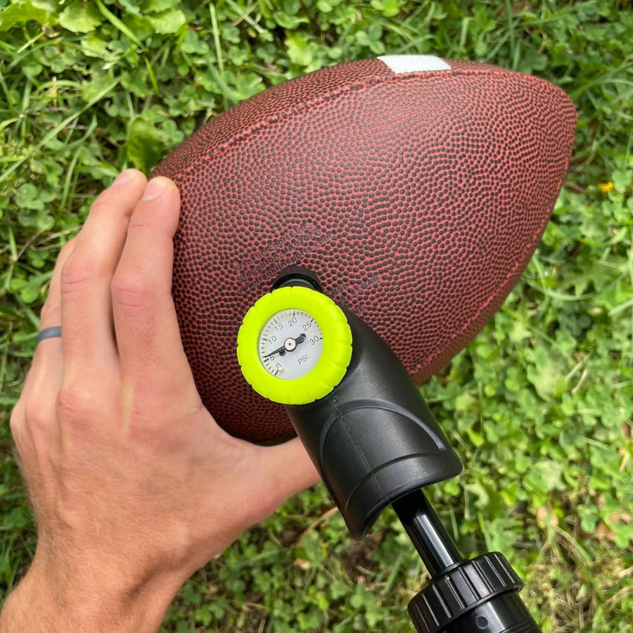 Ball Pump with Pressure Gauge – Manual PSI Air Pump for Sports Balls