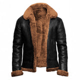 Men's Suede-Style Faux Fur Casual Jacket