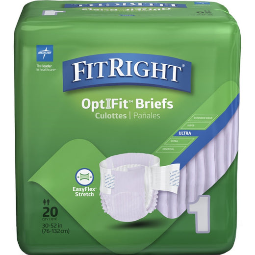 Generic Adult Incontinence Briefs – Heavy Absorbency, Center Tab Closure