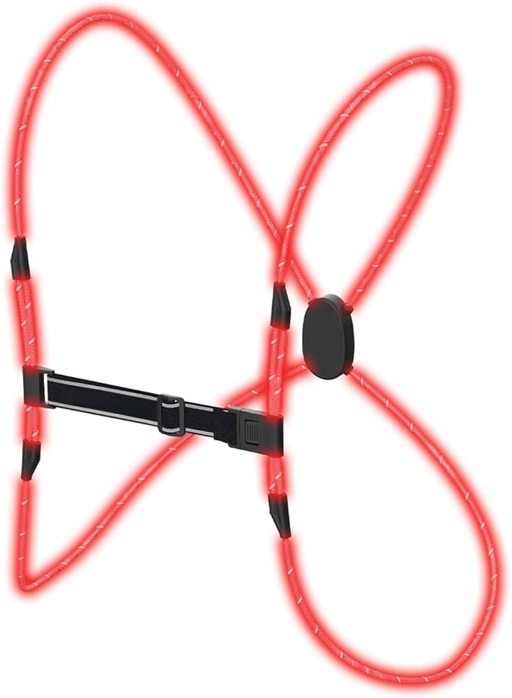 Rechargeable LED Safety Harness – Color-Changing, Reflective, Ultralight