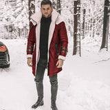 Men's Suede-Style Faux Fur Coat