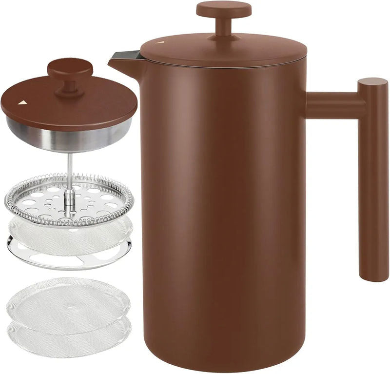 Generic Stainless Steel French Press Coffee Maker – 34 oz (1 Liter)