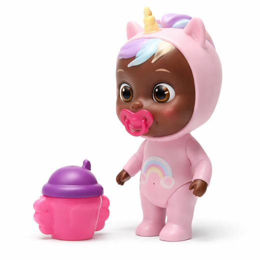 6-Inch Light Pink Unicorn Plush Toy – Cute Fantasy Doll for Kids