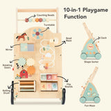 Wooden Push Walker with Activity Center – product image 3