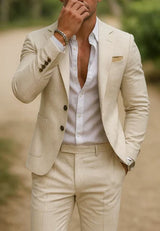 Men's Two-Button Casual Blazer
