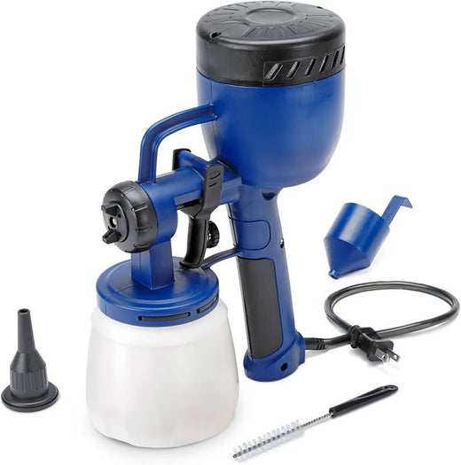 HVLP Electric Paint Sprayer with Brass Nozzle Finish Max Spray Gun for DIY Home Projects