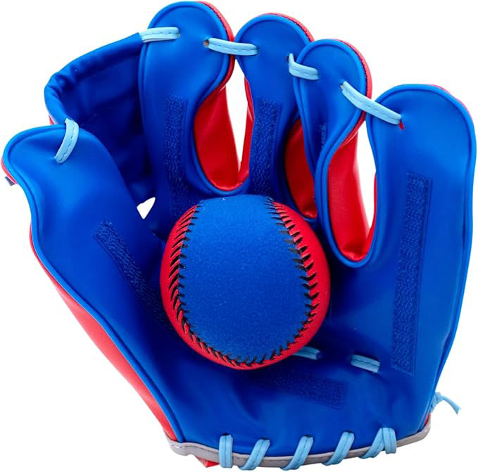 Youth Beginners Sticky Baseball Mitt and Ball Set – Soft Training Glove for Kids Learning Baseball