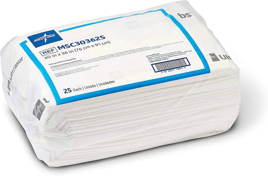 Generic Product Medline Extrasorbs DryPad Air Permeable Underpads – 25 Pieces