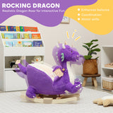 Toddler Plush Dragon Rocker with Sound – Purple – product image 4