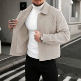 Men's Relaxed-Fit Lapel Casual Jacket