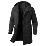 Men's Hooded Winter Trench Coat