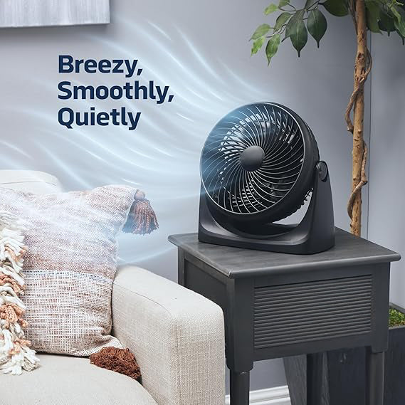 7″ Portable Air Circulator Desk Fan – 3-Speed Adjustable