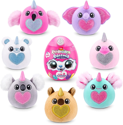 Rainbocorns Eggzania Baby Mania by ZURU – Assorted Collectible Plush Egg