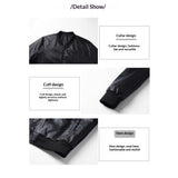 Men's Slim-Fit Faux Leather Casual Jacket