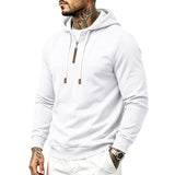Men's Half-Zip Drawstring Hooded Sweatshirt