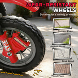 Kids 6V Electric Motorcycle with Training Wheels – Red – product image 6