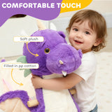 Toddler Plush Dragon Rocker with Sound – Purple – product image 5