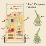 Wooden Push Walker with Activity Center – product image 7
