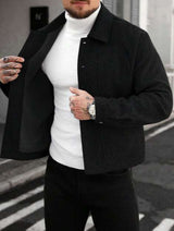 Men's Relaxed-Fit Lapel Casual Jacket