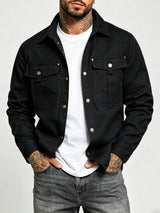 Men's Multi-Pocket Long-Sleeve Casual Shirt
